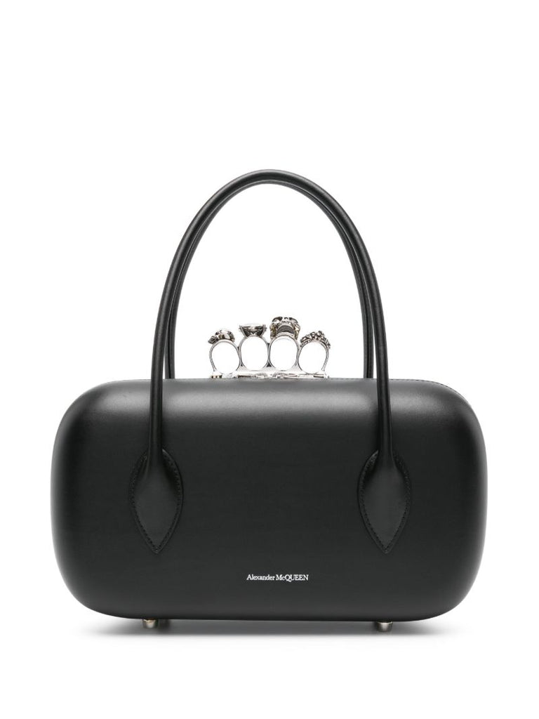 Black the Reverse Leather Clutch