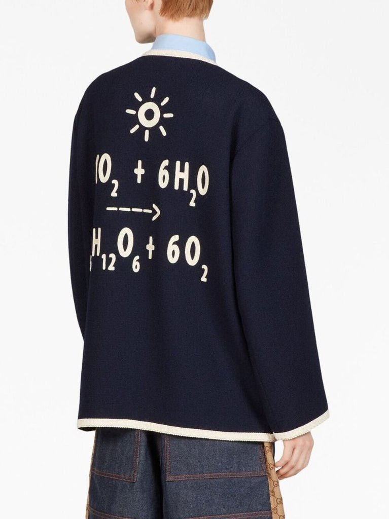 Blue Equation-appliquÃ_x0083_Â© Tweed Jacket