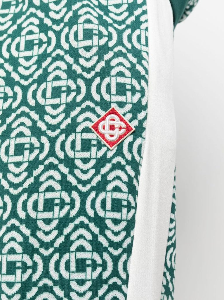 Green Monogram Track Pants