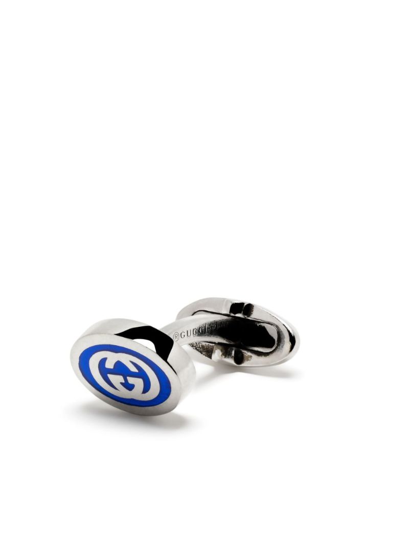 Sterling Silver Interlocking G Cufflinks