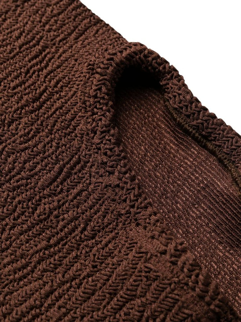Brown Nancy One-shoulder Swimsuit