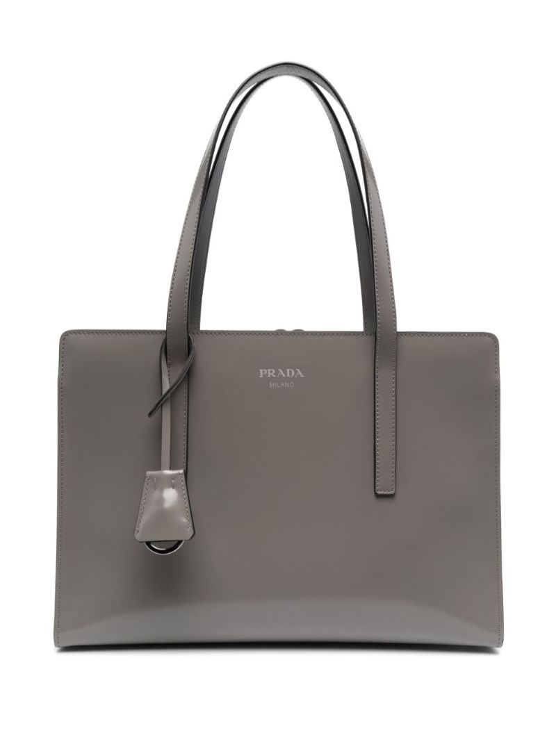 Grey Re-edition 1995 Medium Leather Tote Bag