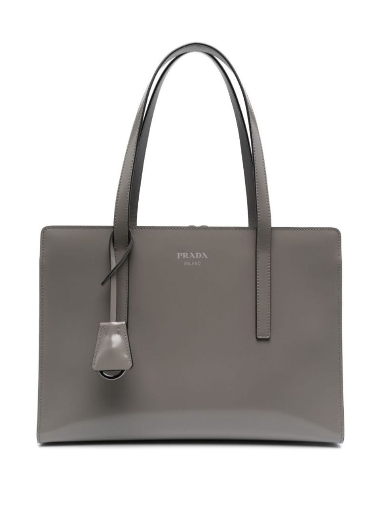 Grey Re-edition 1995 Medium Leather Tote Bag