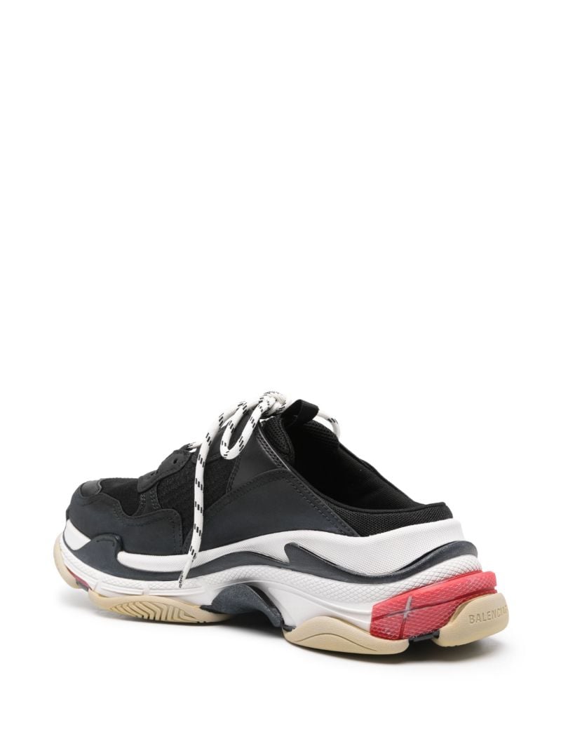 Black Triple S Mule Sneakers