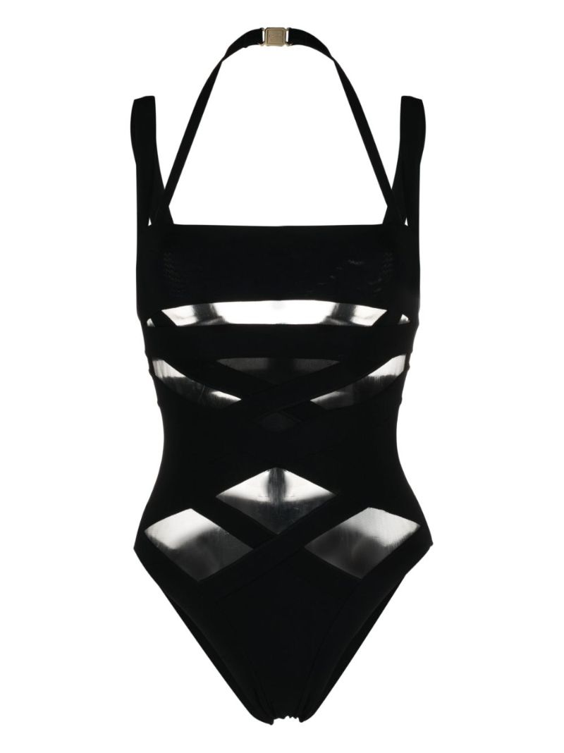 Black Fynlee Cut-out Swimsuit