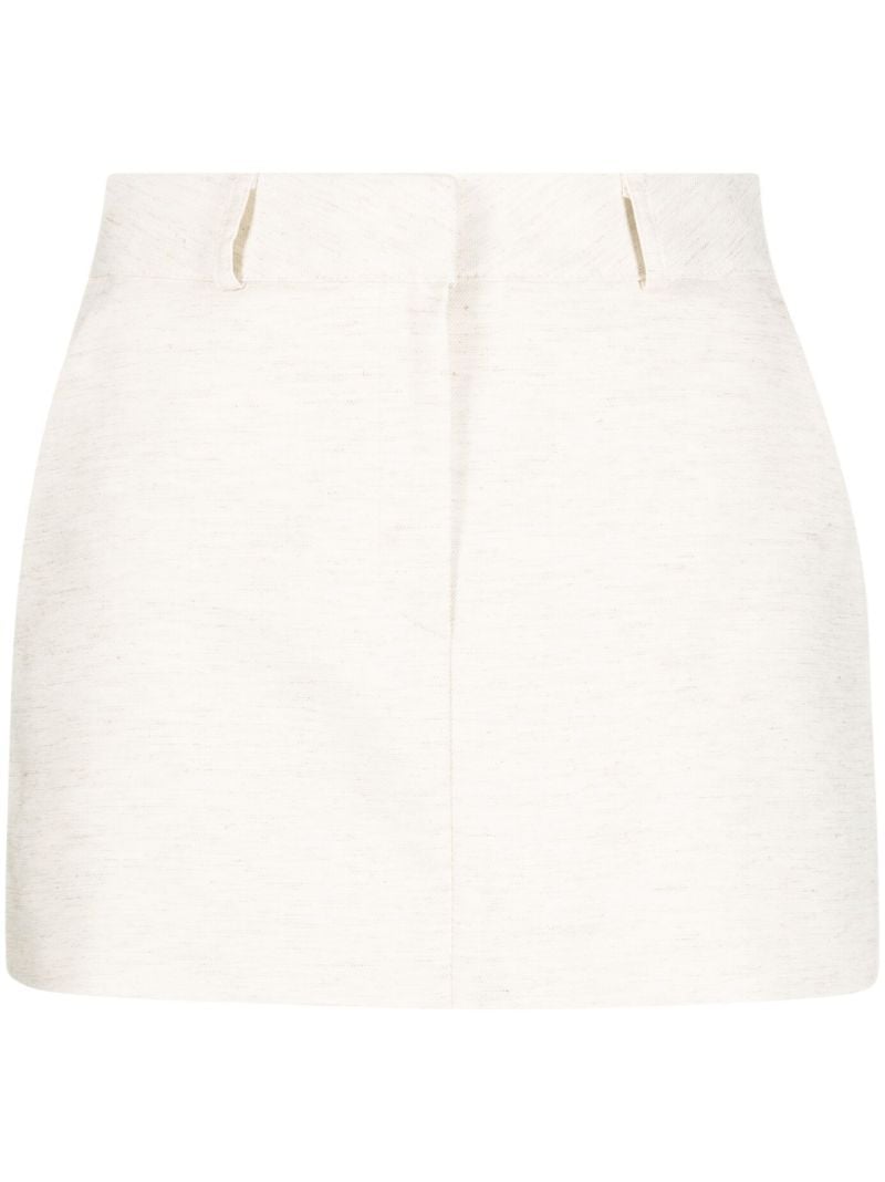 Neutral Isle A-line Mini Skirt