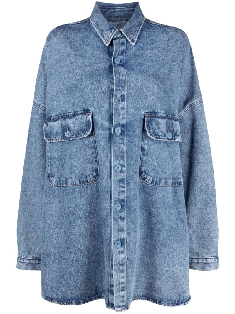 Blue Dallas Denim Cotton Shirt