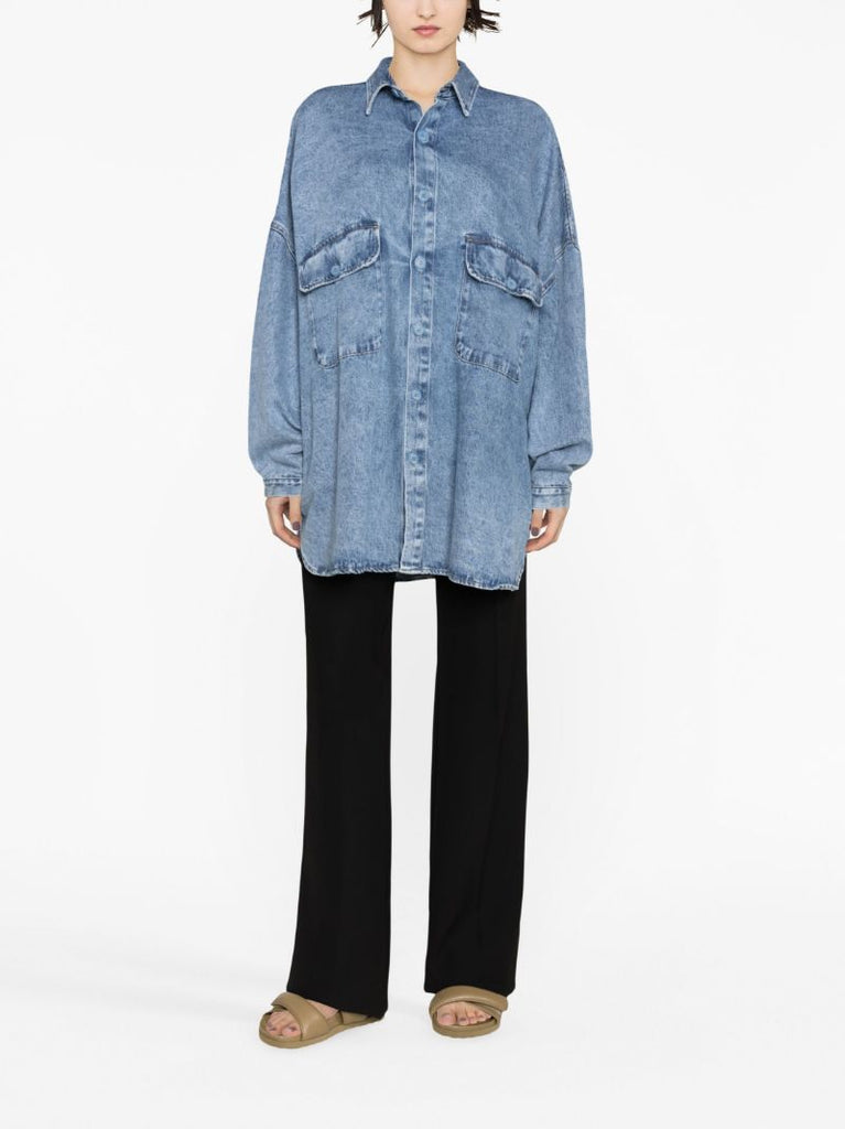 Blue Dallas Denim Cotton Shirt