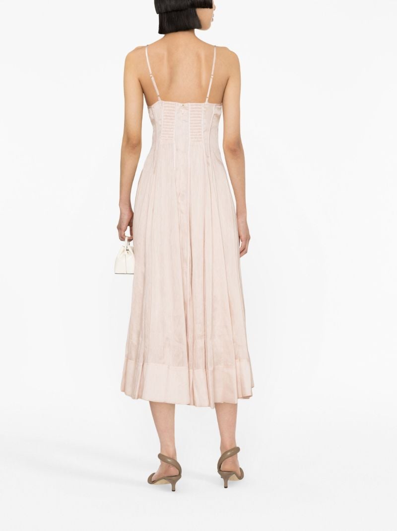Pink Annie Panneled Midi Dress
