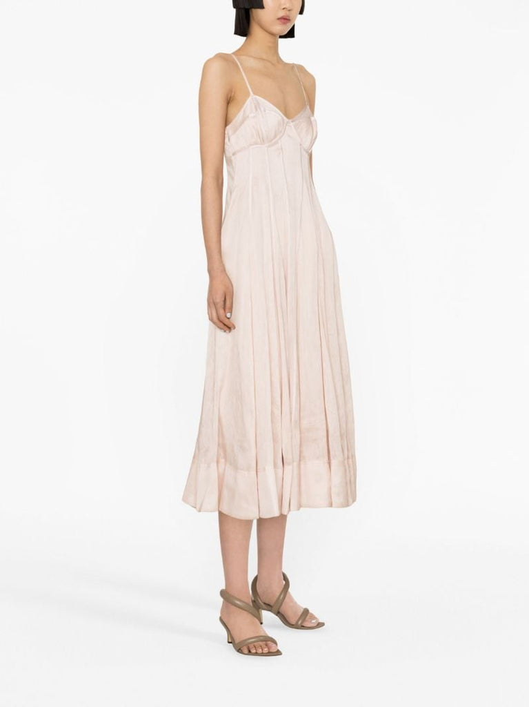Pink Annie Panneled Midi Dress