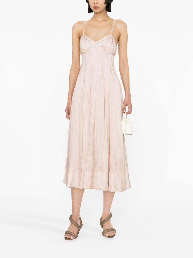 Pink Annie Panneled Midi Dress