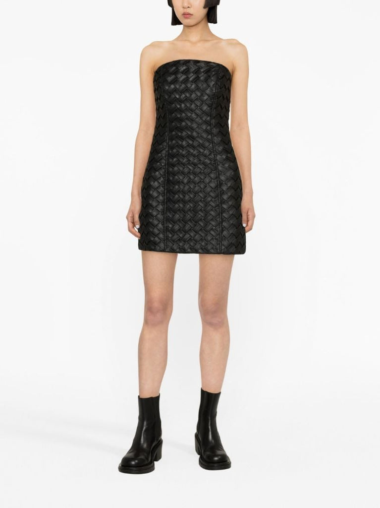 Black Braided Mini Dress