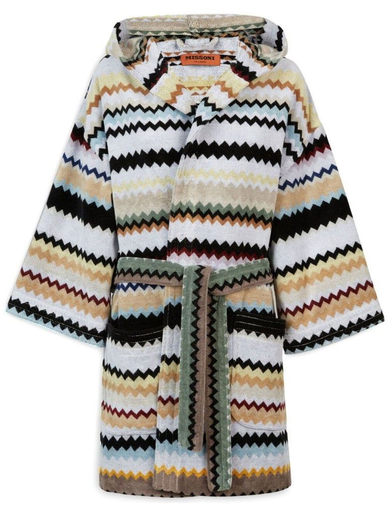 Multicolour Zigzag Cotton Robe