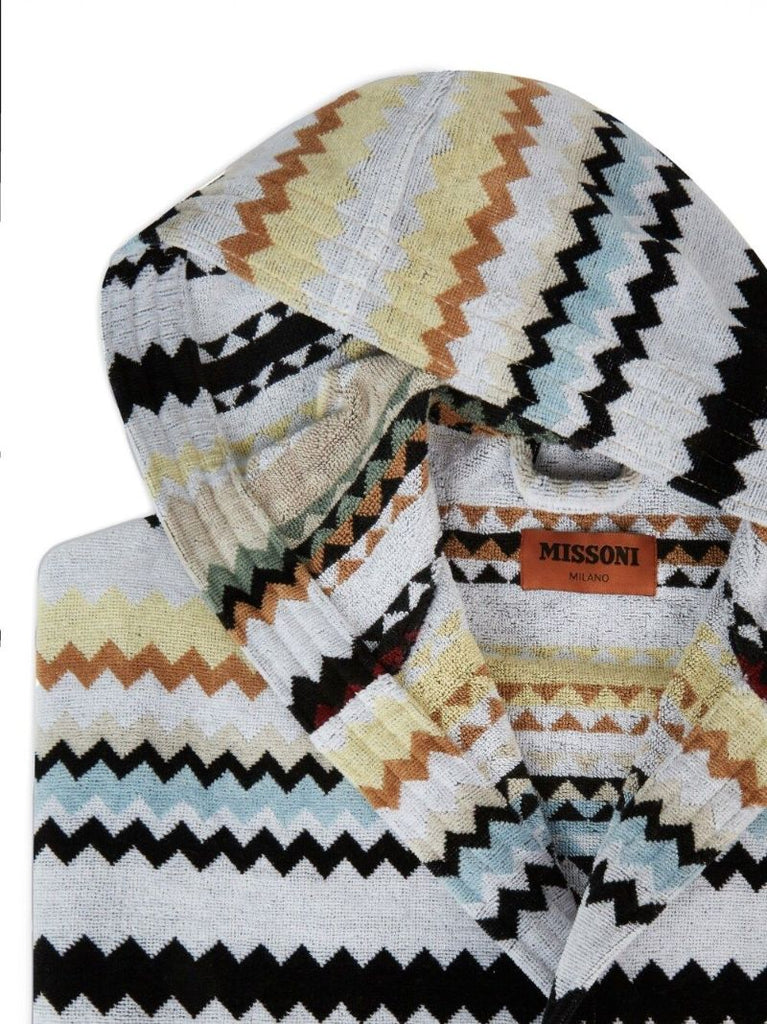 Multicolour Zigzag Cotton Robe