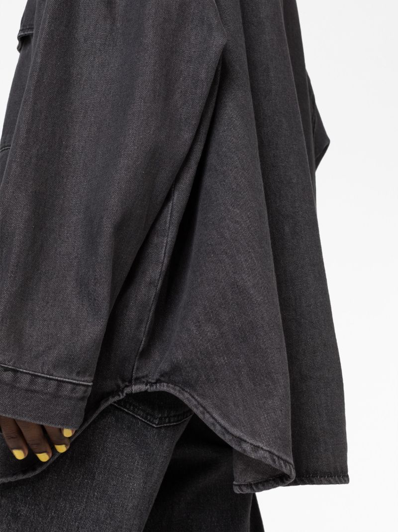 Black Dallas Denim Cotton Shirt