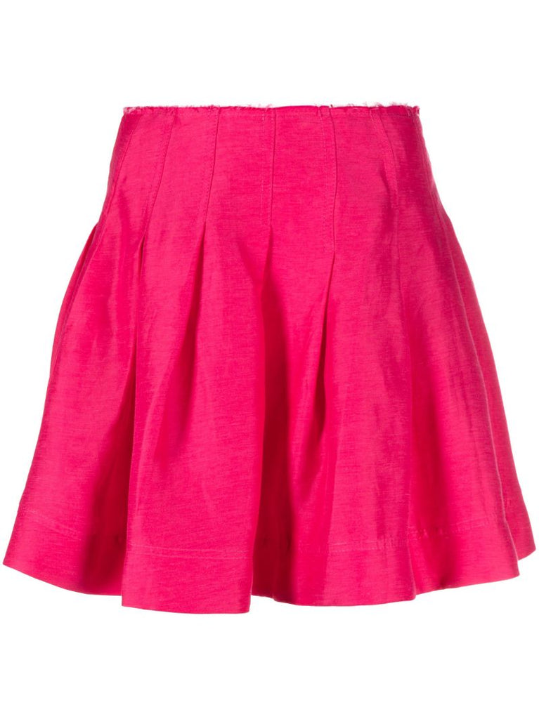 Pink Shelia Flared Mini Skirt