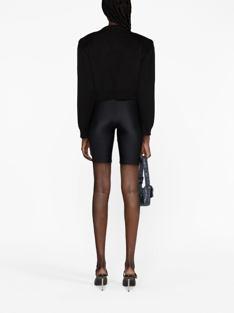 Black Firm Knit Cardigan