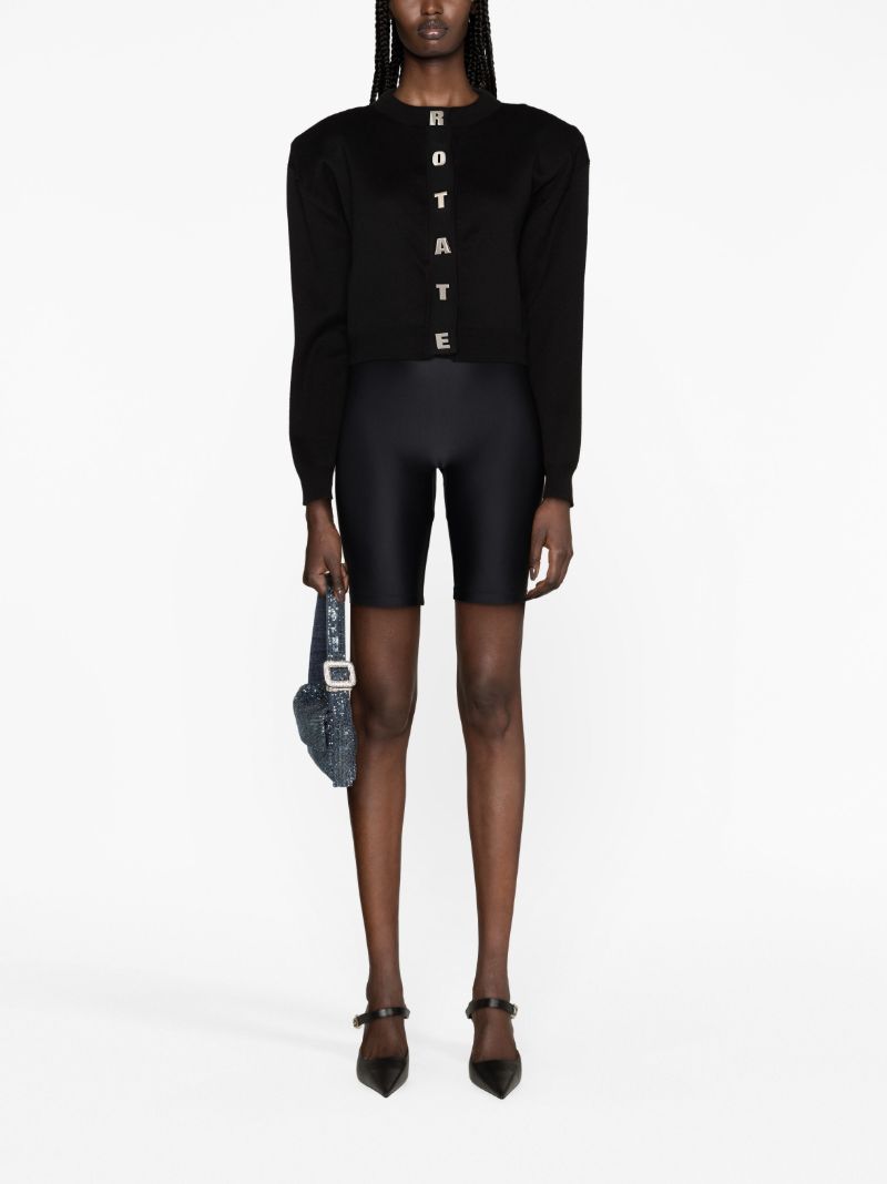 Black Firm Knit Cardigan