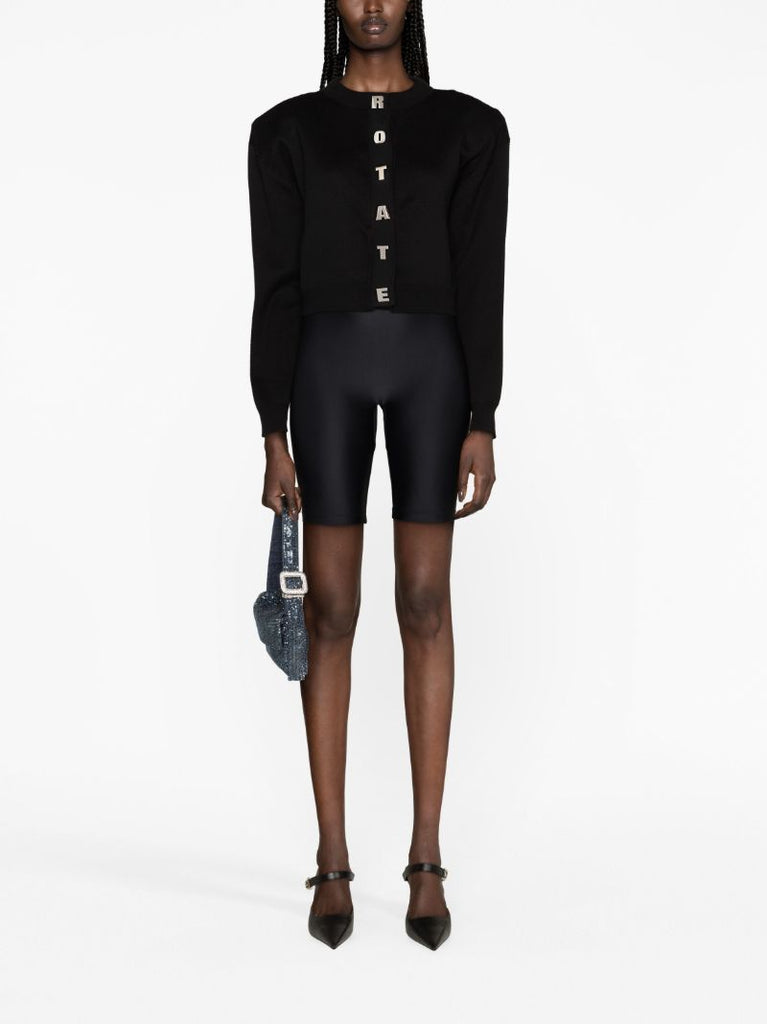 Black Firm Knit Cardigan