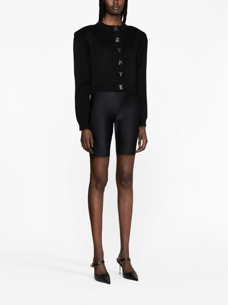 Black Firm Knit Cardigan