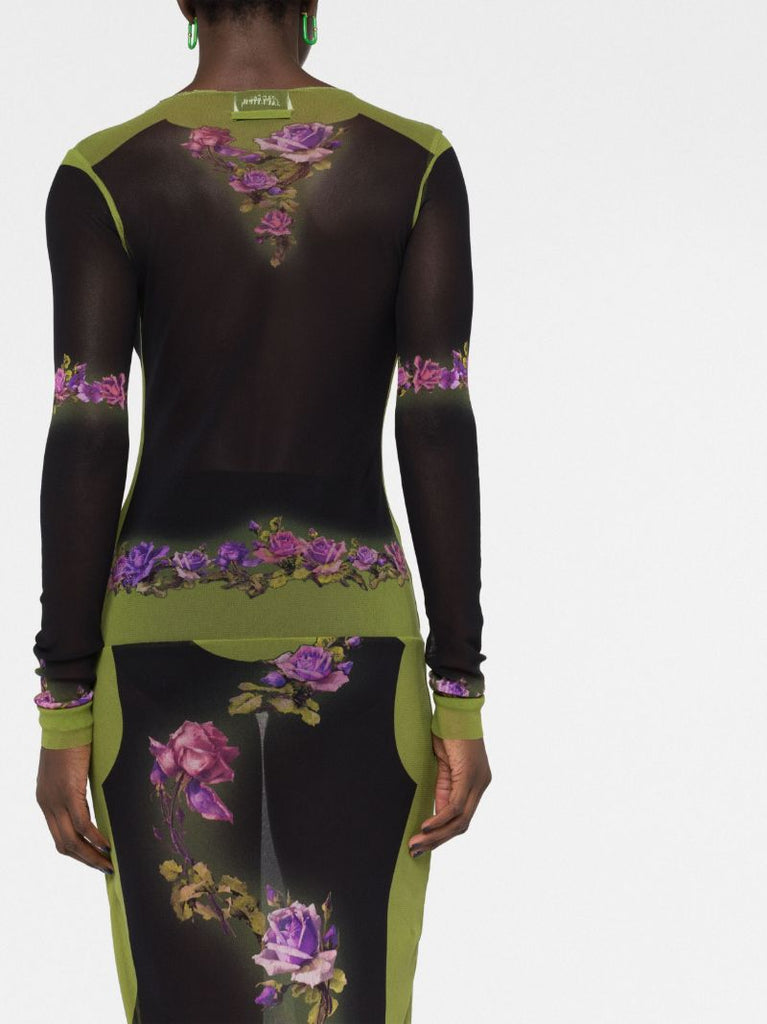 Black Fleurs Petit Grand Dress