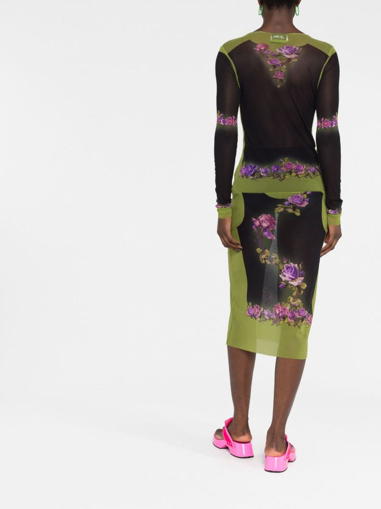 Black Fleurs Petit Grand Dress