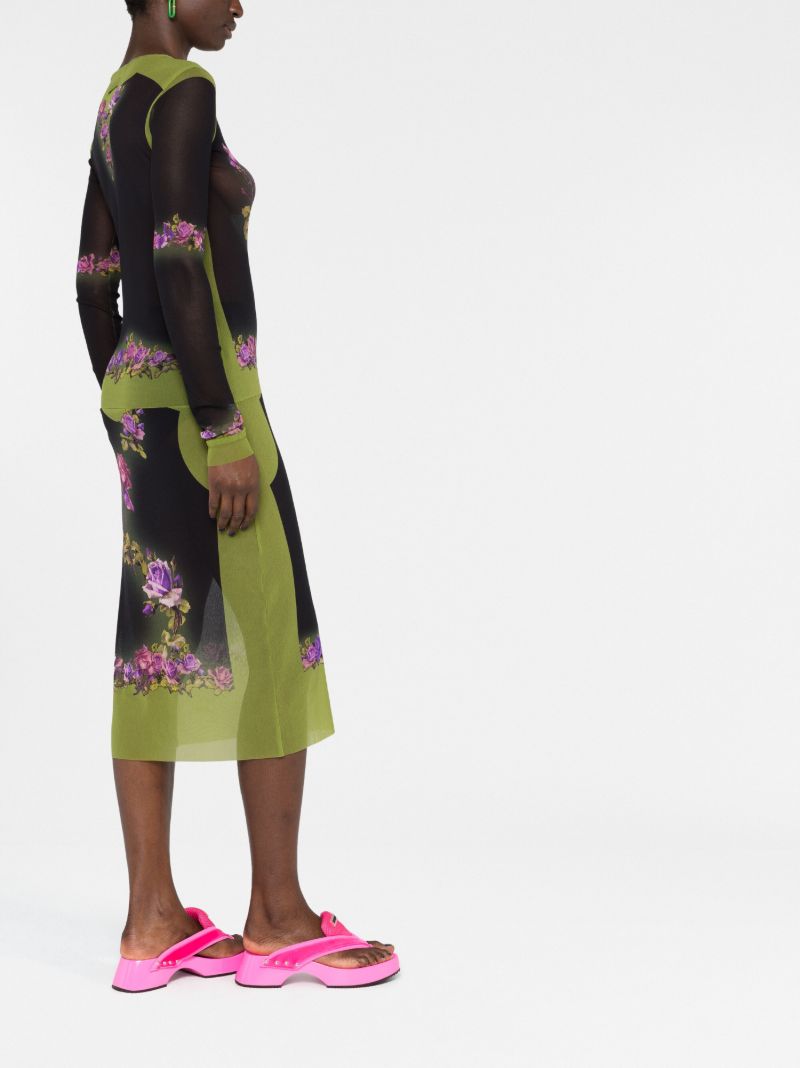 Black Fleurs Petit Grand Dress