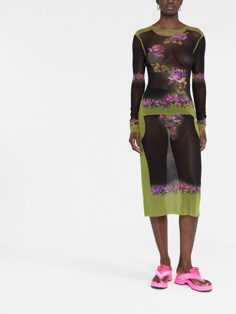 Black Fleurs Petit Grand Dress