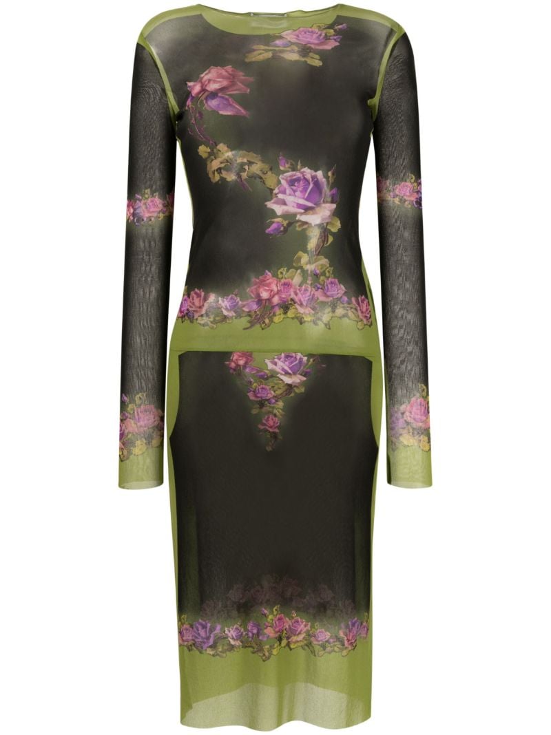 Black Fleurs Petit Grand Dress
