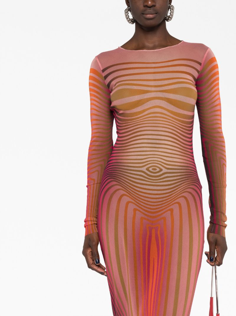 Red Body Morphing Maxi Dress