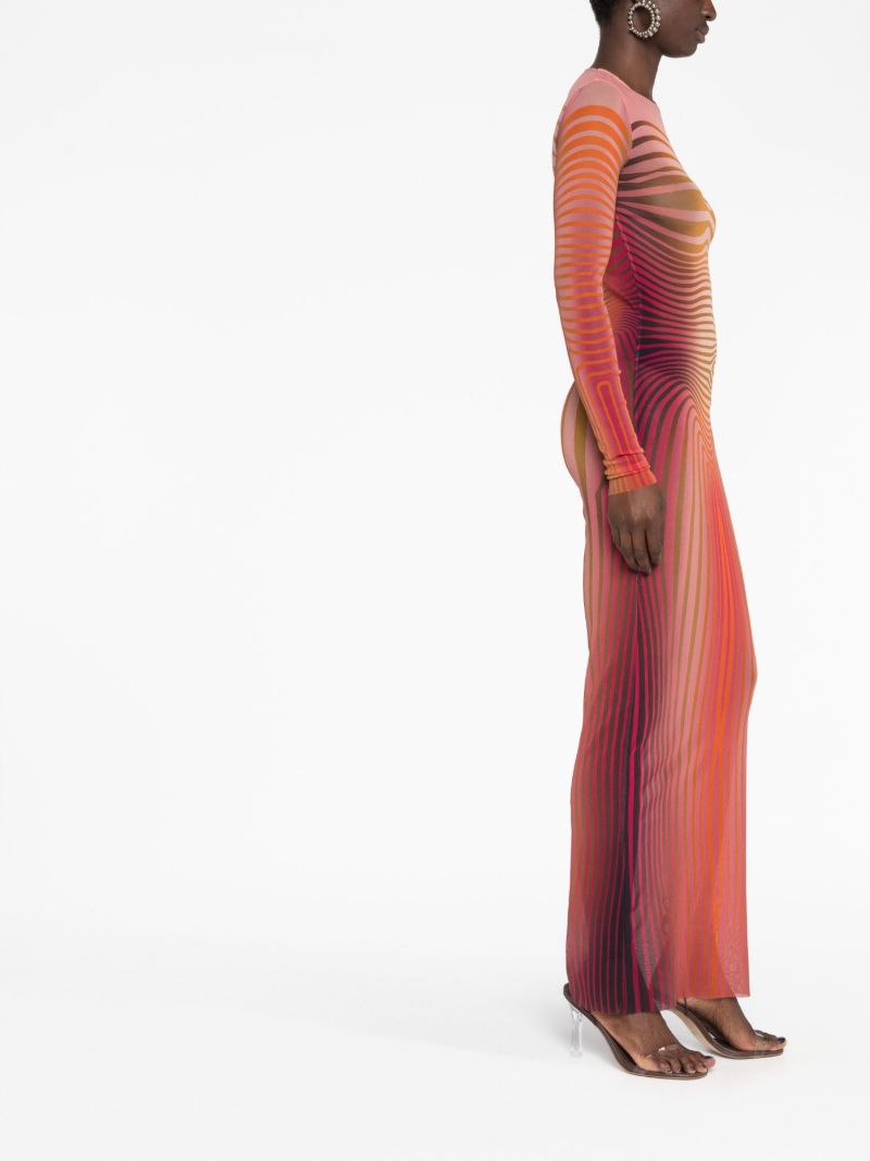Red Body Morphing Maxi Dress