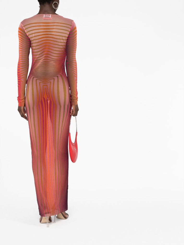 Red Body Morphing Maxi Dress