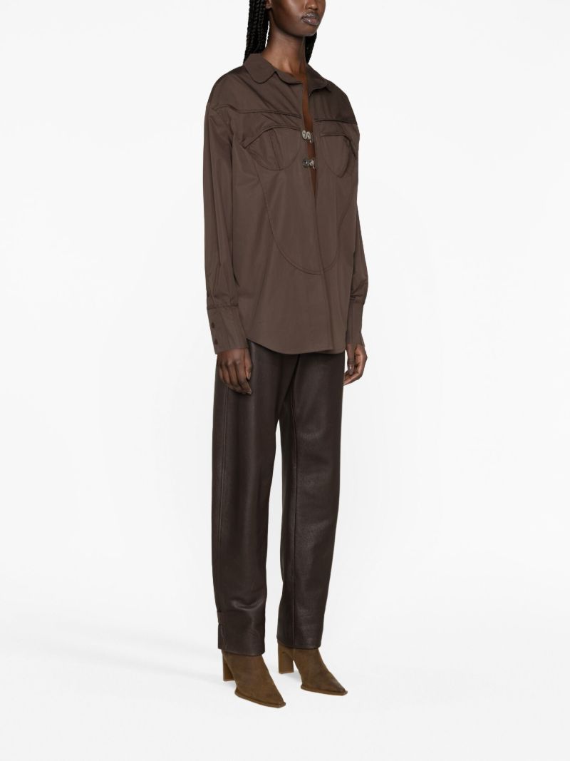 Brown Organic Cotton Pyjama Shirt