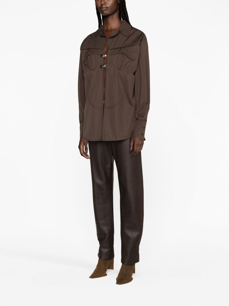 Brown Organic Cotton Pyjama Shirt