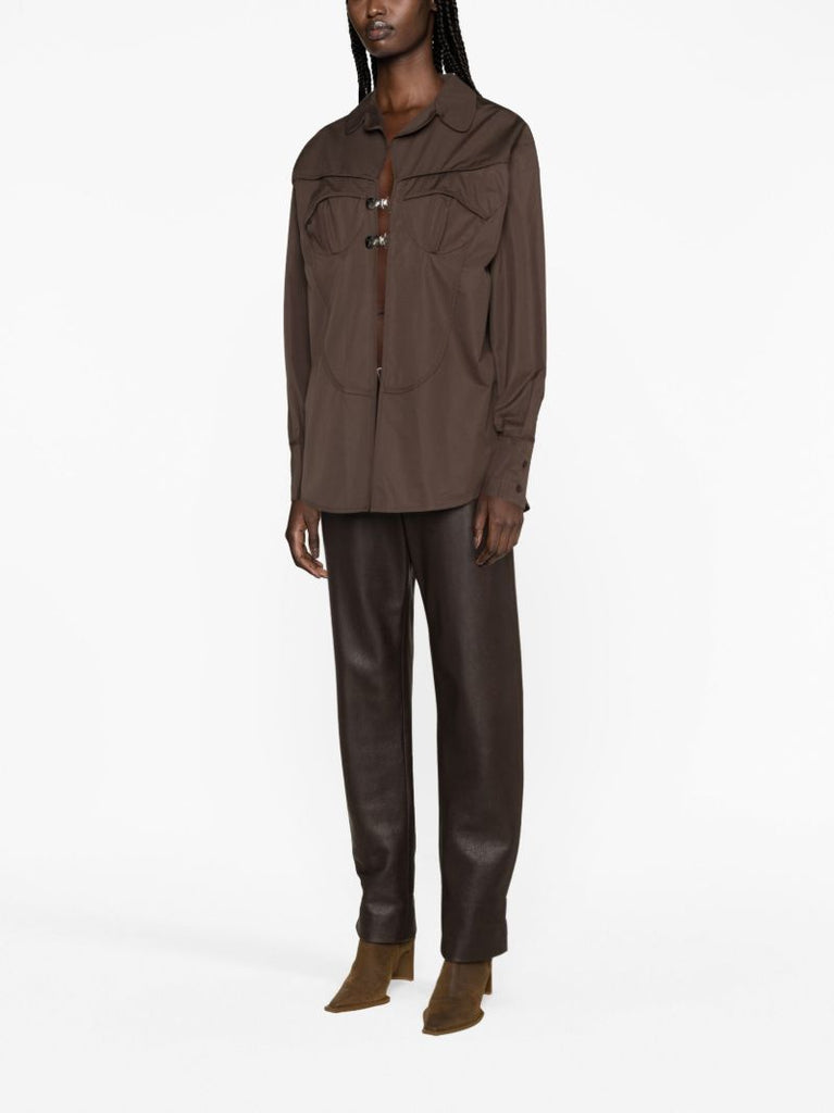 Brown Organic Cotton Pyjama Shirt