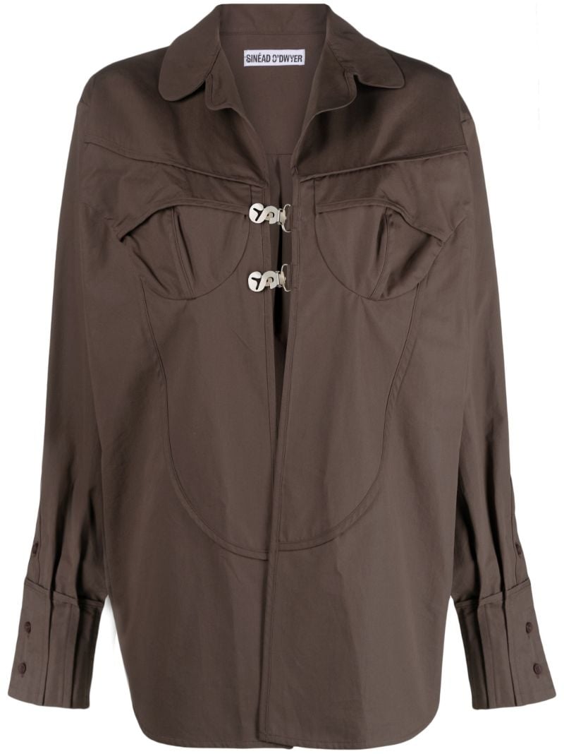 Brown Organic Cotton Pyjama Shirt