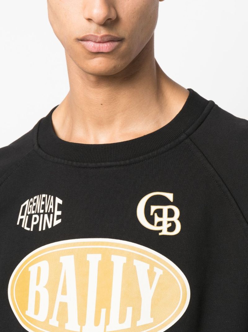 Black Logo-print Cotton Sweatshirt