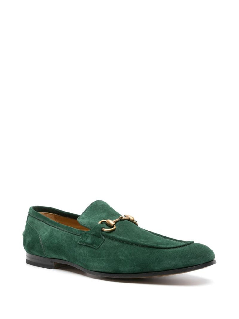 Green Jordaan Suede Loafers