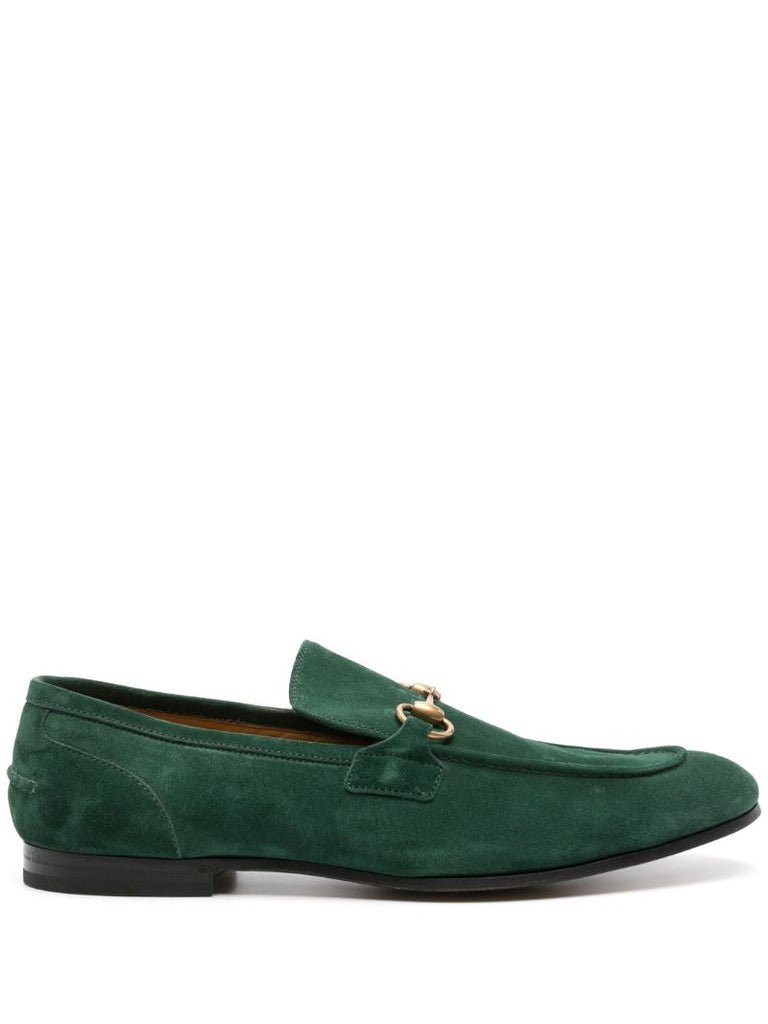 Green Jordaan Suede Loafers
