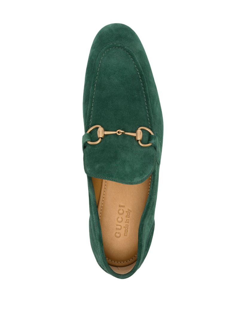Green Jordaan Suede Loafers