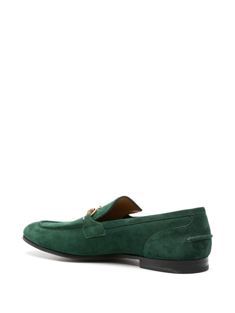 Green Jordaan Suede Loafers