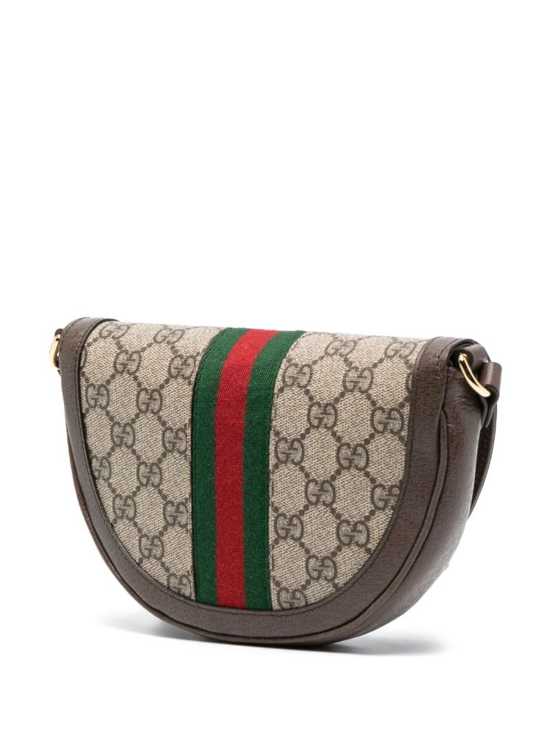 Neutral Ophidia Mini Gg Supreme Shoulder Bag