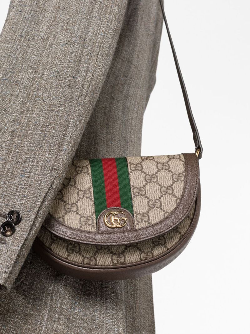 Neutral Ophidia Mini Gg Supreme Shoulder Bag