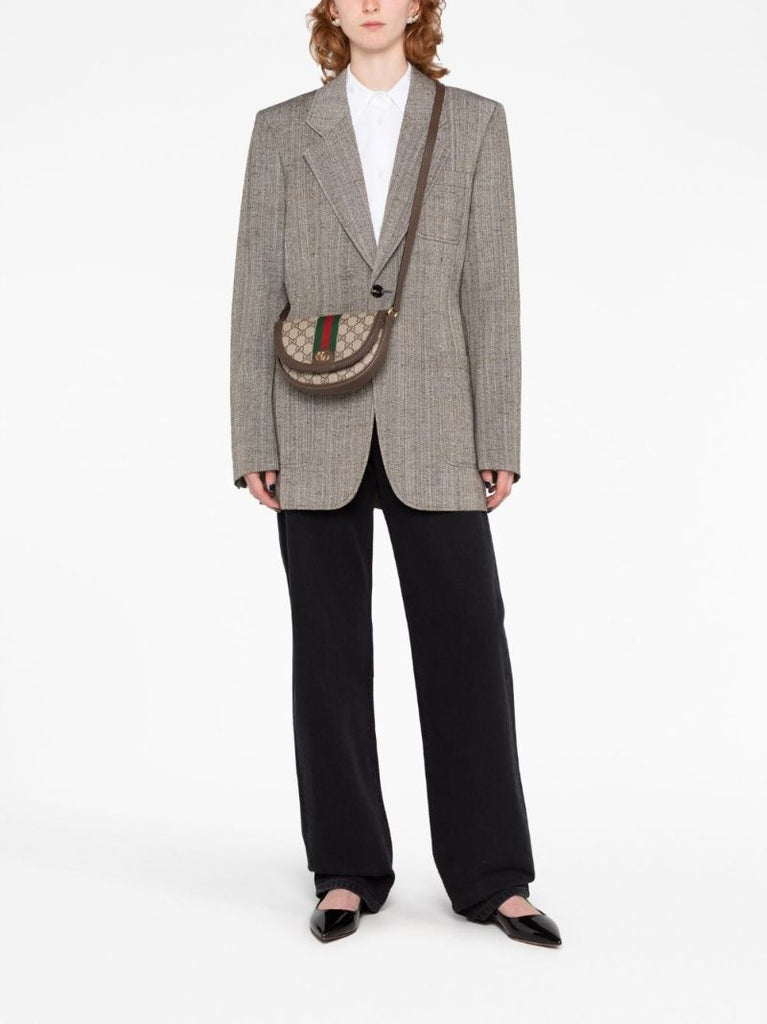 Neutral Ophidia Mini Gg Supreme Shoulder Bag