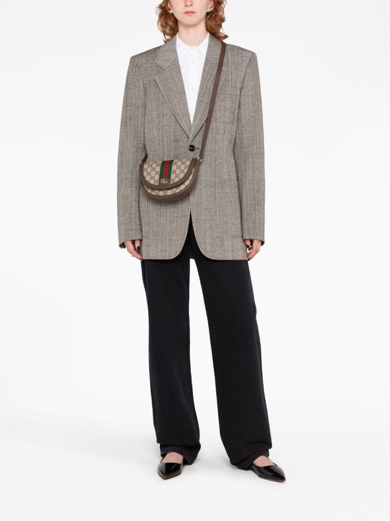 Neutral Ophidia Mini Gg Supreme Shoulder Bag