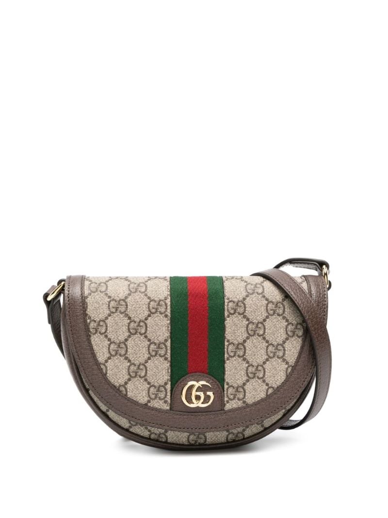Neutral Ophidia Mini Gg Supreme Shoulder Bag