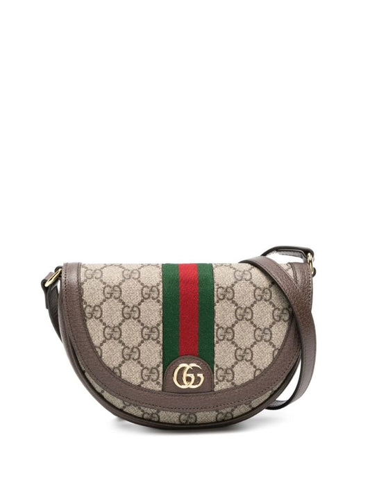Neutral Ophidia Mini Gg Supreme Shoulder Bag