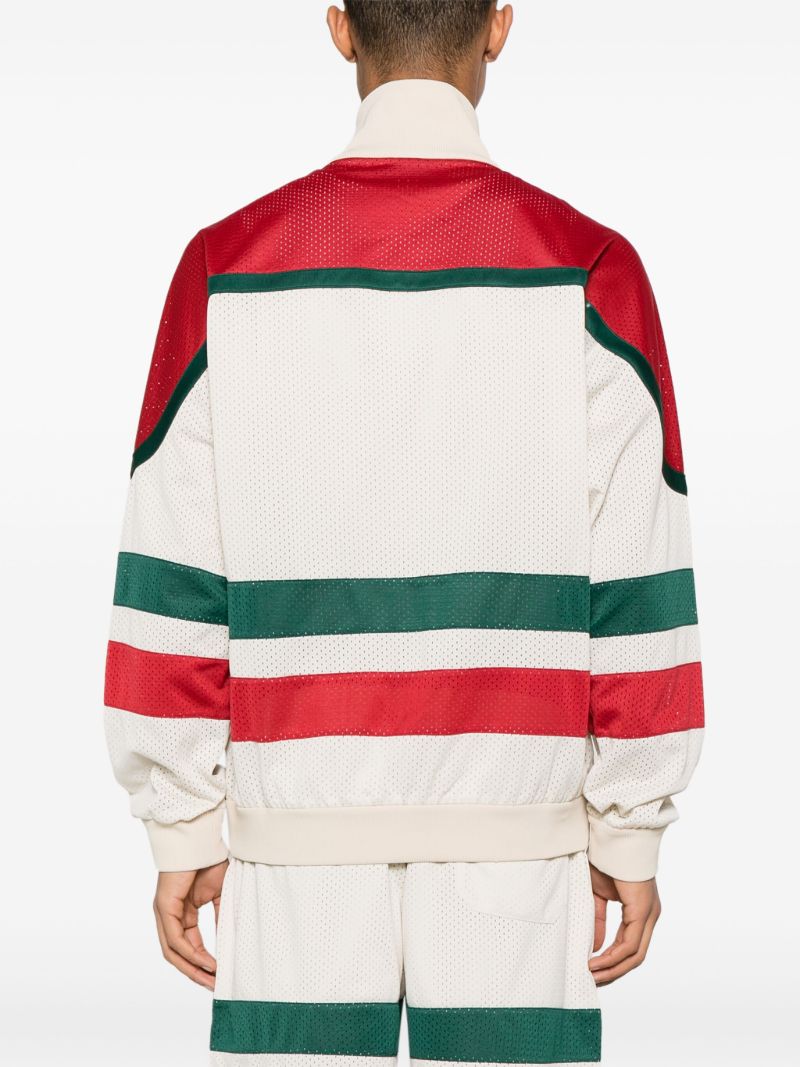 White Interlocking G Bomber Jacket