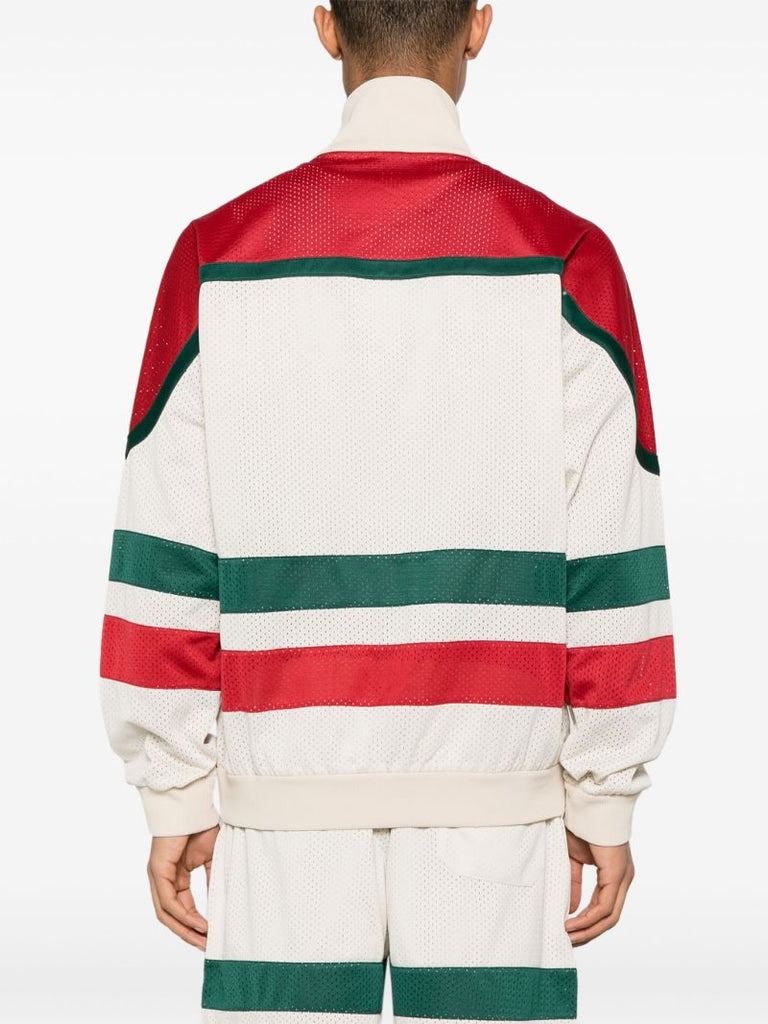 White Interlocking G Bomber Jacket