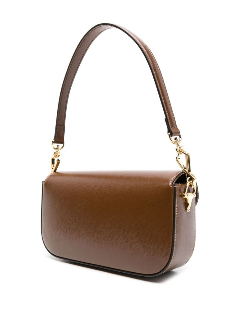 Brown Horsebit 1955 Small Shoulder Bag